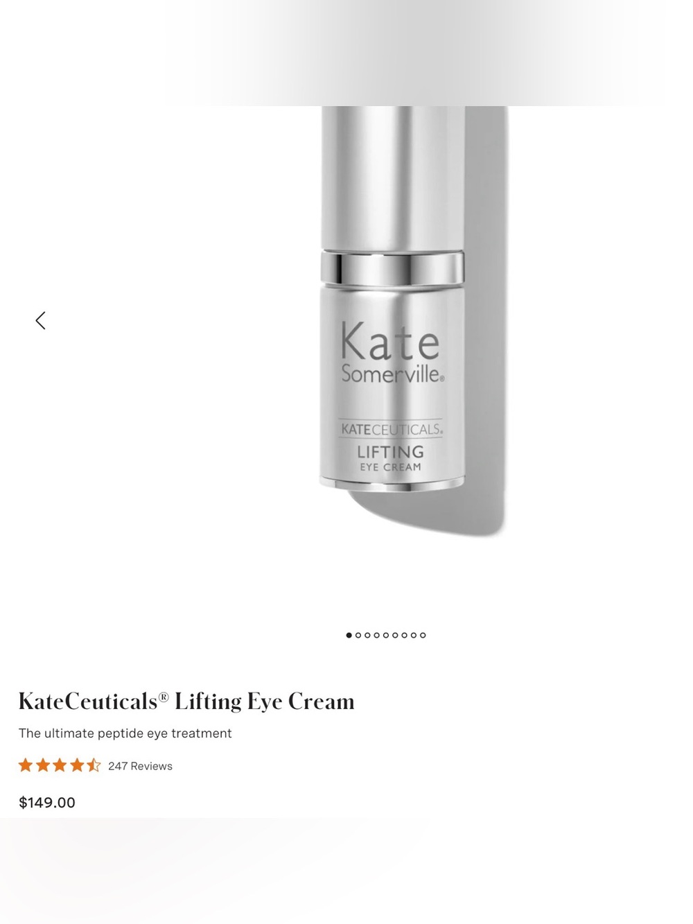 NEW IN BOX Kate Somerville Lifting Eye Cream 15ml .5oz